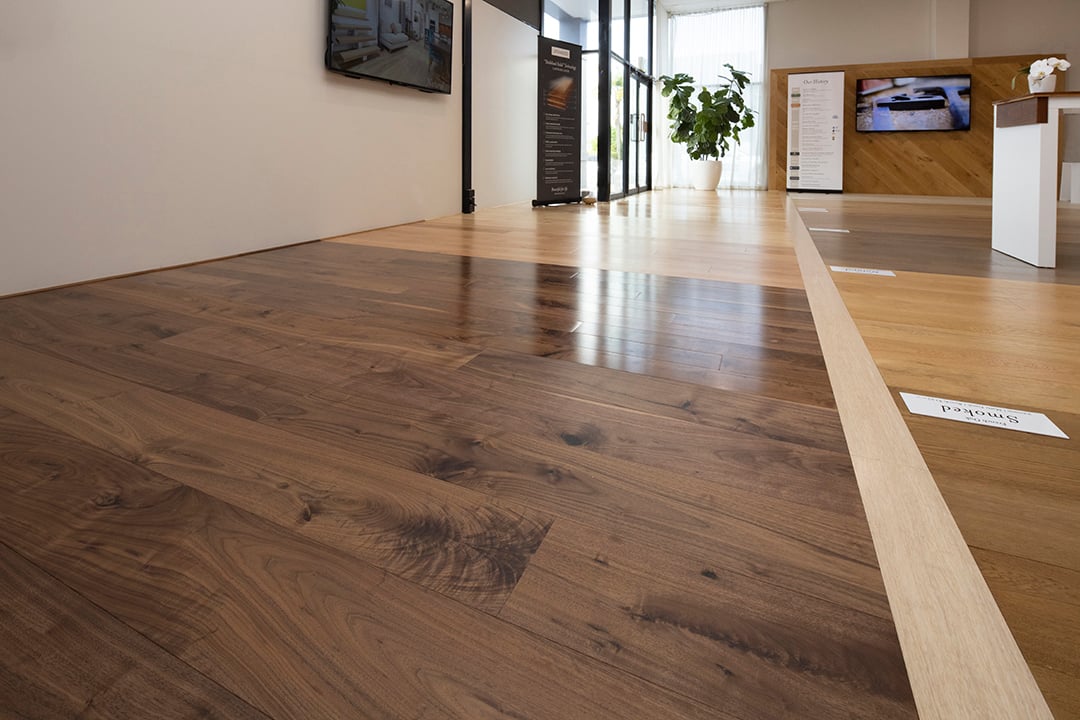Full Laid Out Timber Flooring Display